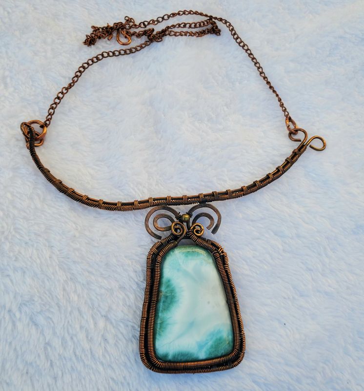 Larimar Navajo Bronze Crown