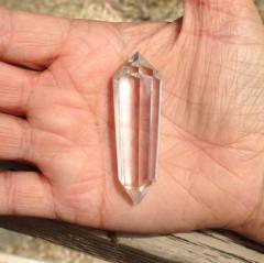 Double Pointed Clear Quartz Vogel Double Pointed Clear Quartz Vogel