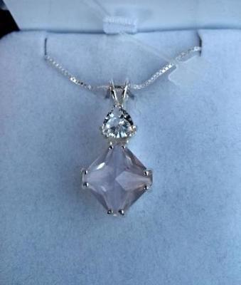 Rose Quartz Mini Magician with Clear Quartz Rose Quartz Mini Magician with Clear Quartz