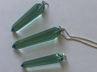 Extra Long Obsidian points on a chain Extra Long Obsidian points on a chain