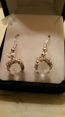Clear Quartz Radiant Heart Dangle Earrings Clear Quartz Radiant Heart Dangle Earrings