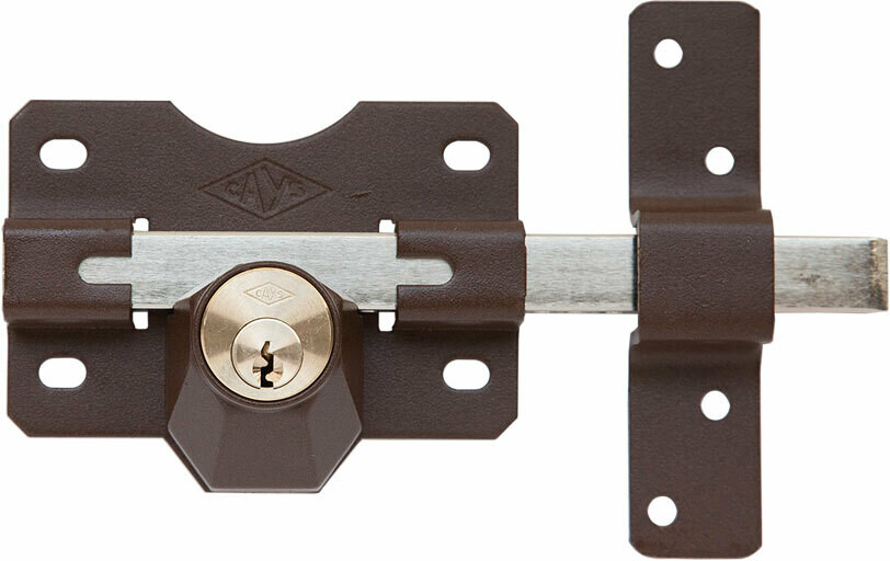 CAYS Lock for Gate or Shed (Key Lock outside with Slider on Inside) 50mm