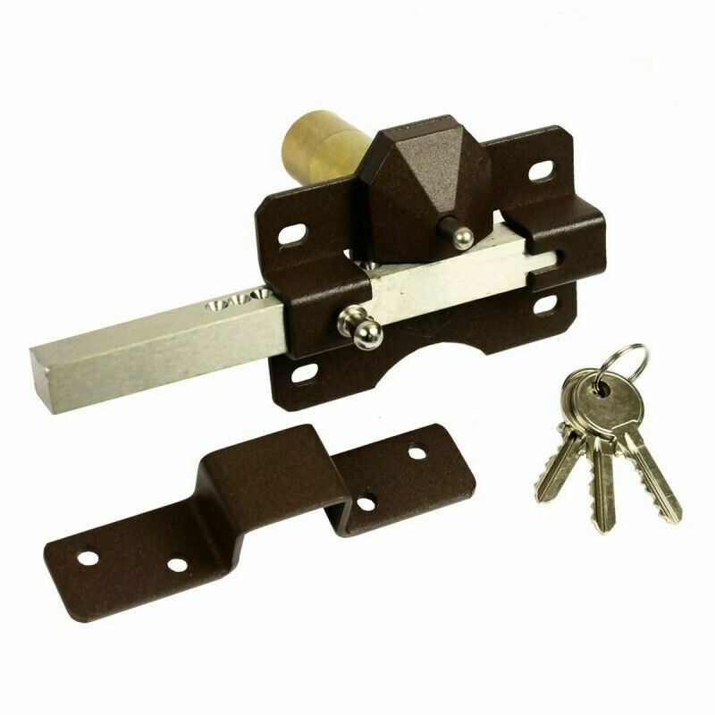 CAYS Lock for Gate or Shed (Key Lock outside with Slider on Inside) 50mm