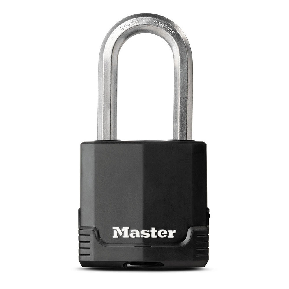 54mm wide MASTER LOCK Excell covered laminated steel padlock with 51mm long shackle