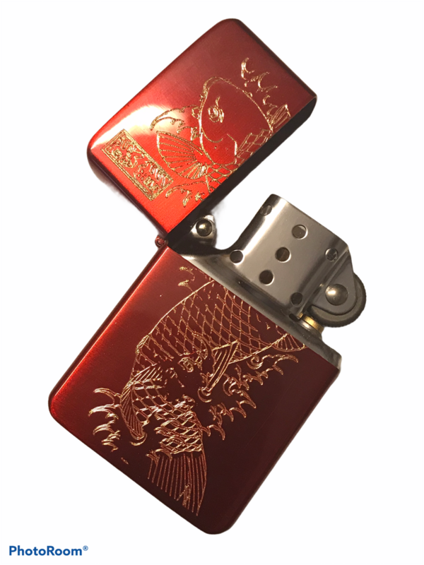 Japanese Koi Fish Lighter, Polished Red Finish