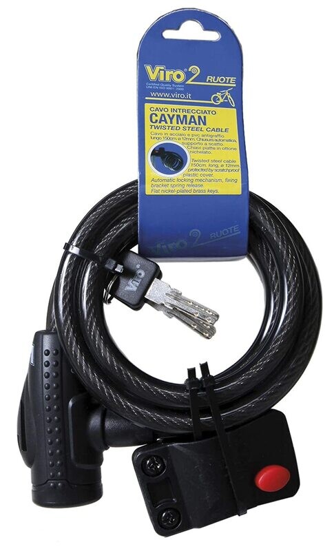 Viro Cayman twisted cable Bike, Scooter and Motorbike lock