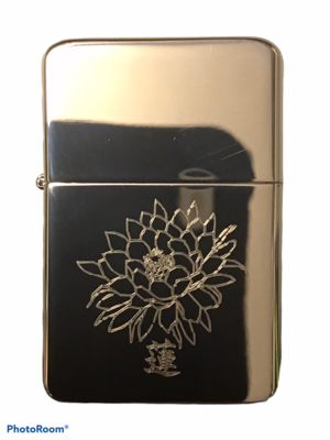 Japanese Lotus Lighter, Polished Chrome Finish