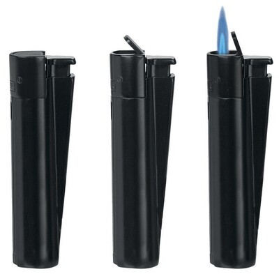 Black Jet Flame Metal Clipper Lighter In Gift Tin