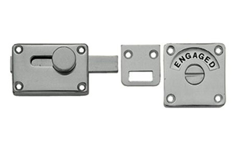 Bathroom Indicator Bolt (Chrome finish) Toilet Lock