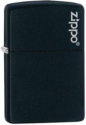 Matte Black Windproof Zippo Lighter with Gift Box