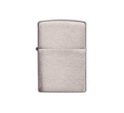 Brushed Chrome Windproof Zippo Lighter with Gift Box