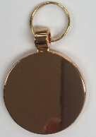 Round disk Pet Tag Copper 35mm wide FREE ENGRAVING