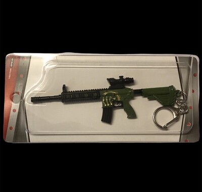 Military Rifle - Metal gun keychain