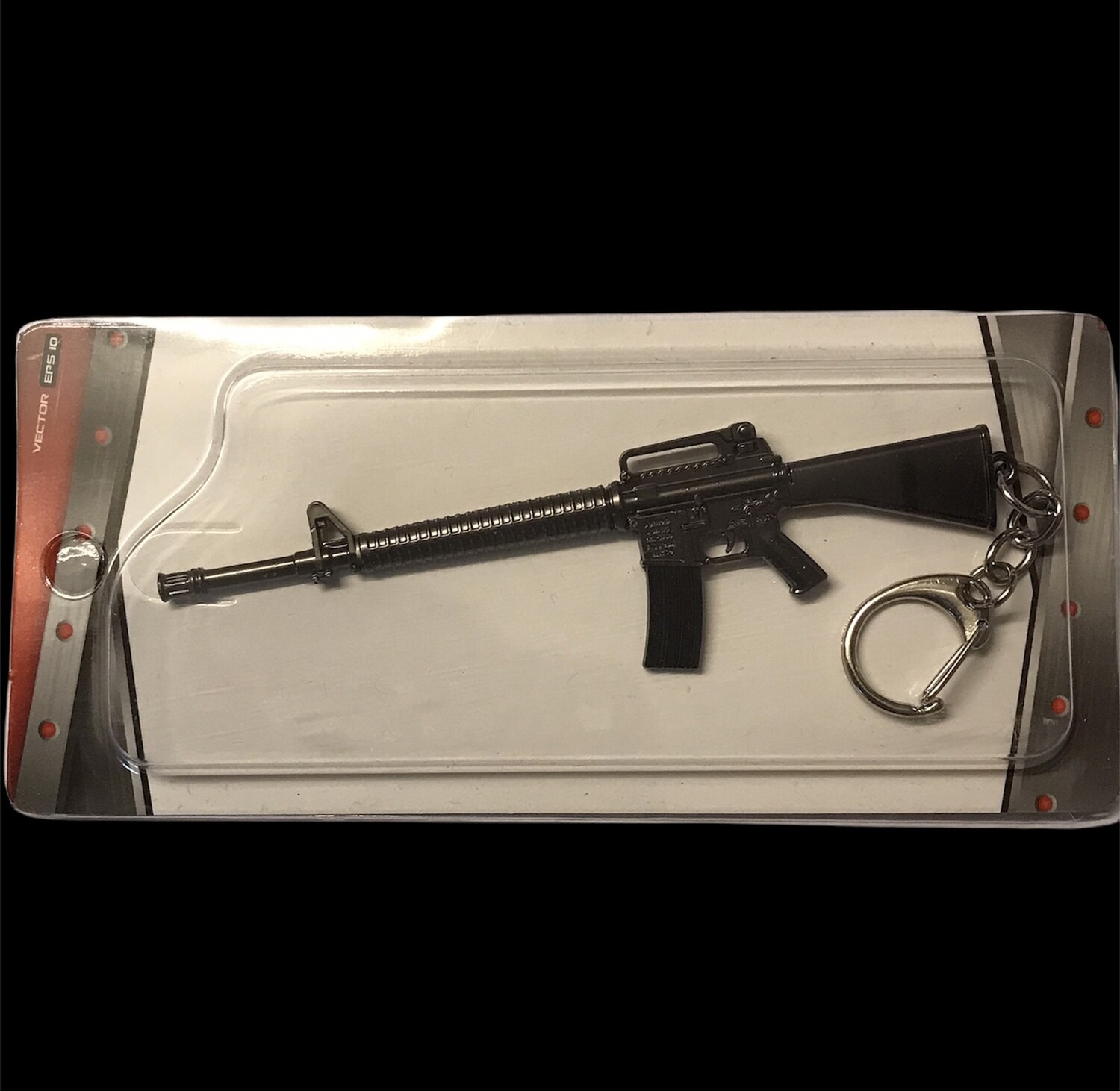 Machine Gun - Metal gun keychain