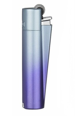 Blue Gradient Metal Clipper Lighter In Gift Tin