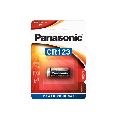 Panasonic - Photo Lithium 3V Battery CR123