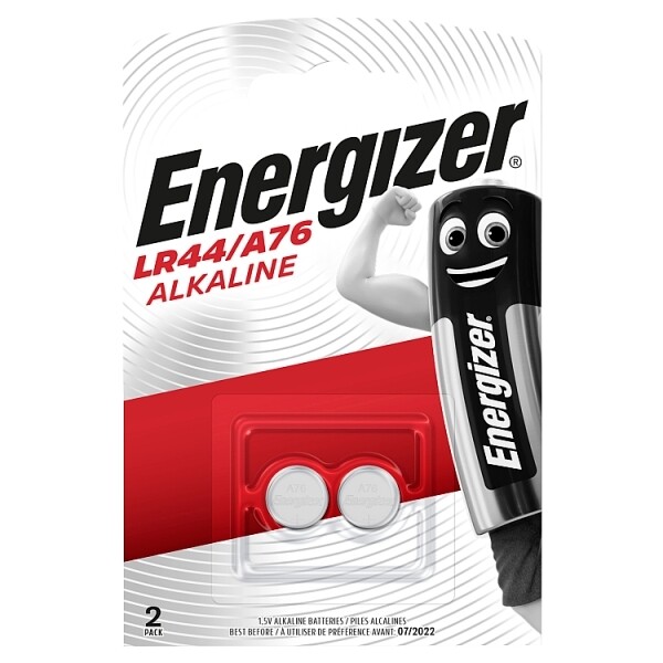 Energizer - 2 pack LR44/A76 Alkaline Batteries battery