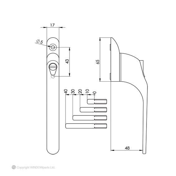 Flexi Inline Window Handle