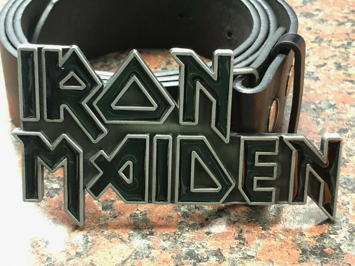 Iron Maiden Logo Buckle with belt