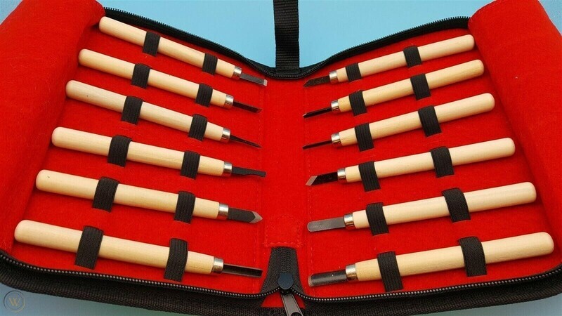 Rough Rider - 12 Piece Wood Working Set whittling tools