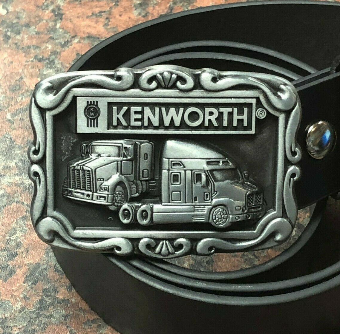 Kenworth Trucks Buckle with belt trucker logo