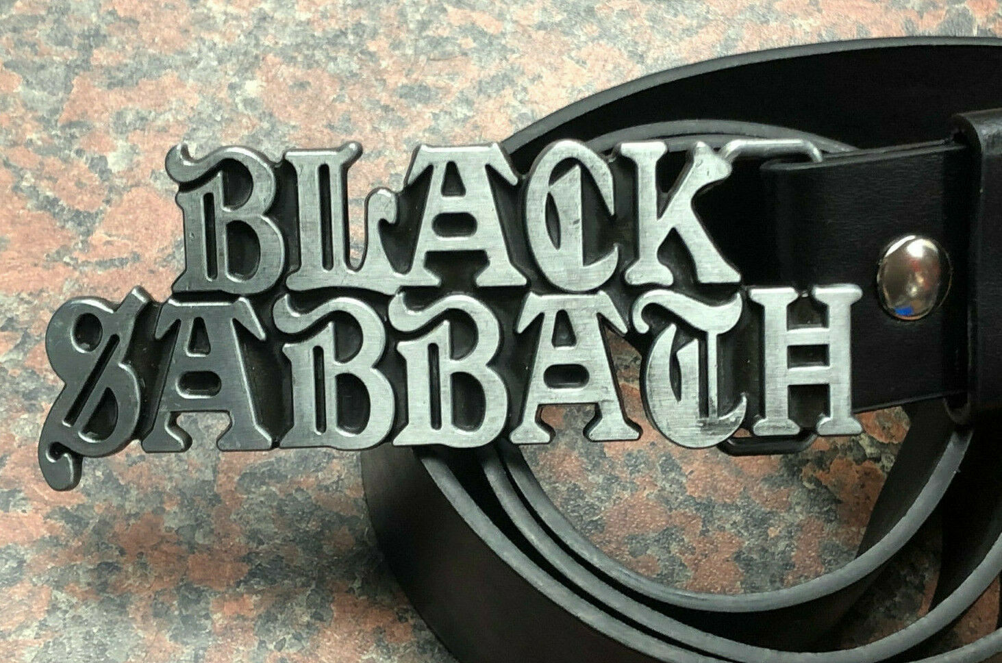 Black Sabbath Logo Buckle with belt