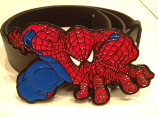 Spider-Man crawling buckle with belt