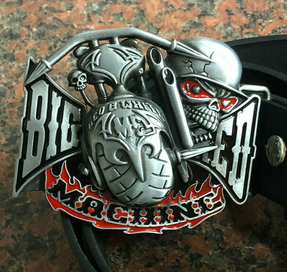 Big Red Machine logo buckle with belt