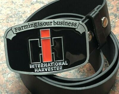 International Harvester Logo Buckle with belt