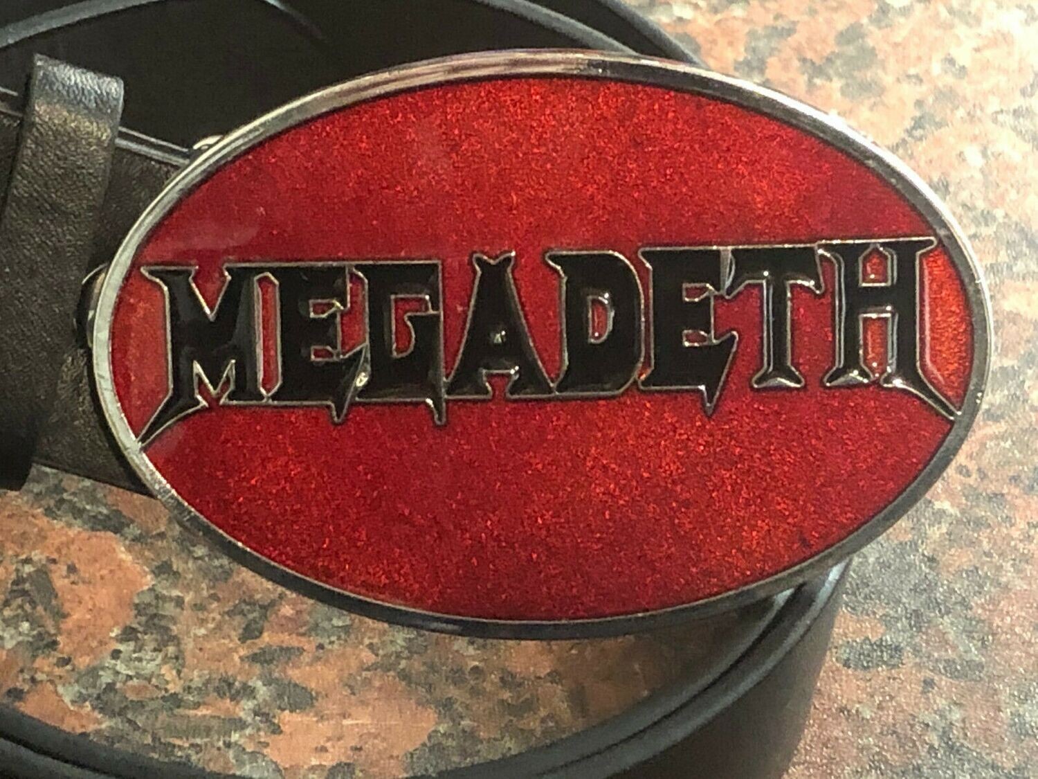 MEGADETH Logo buckle with belt