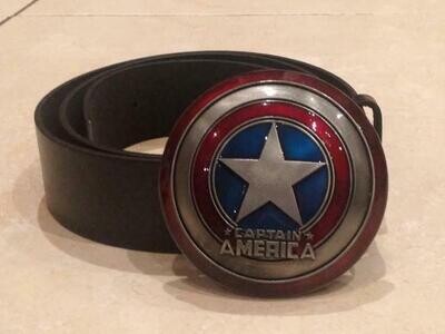 Captain America Shield Logo buckle with belt