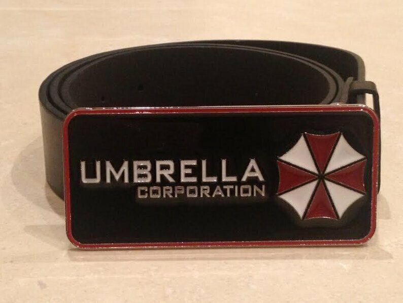 Resident Evil - Umbrella Corporation Logo Buckle with belt