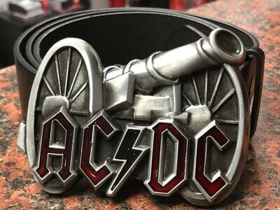 ACDC Cannon Logo buckle with belt