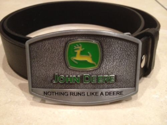 John Deere Logo Farmer’s Buckle with belt