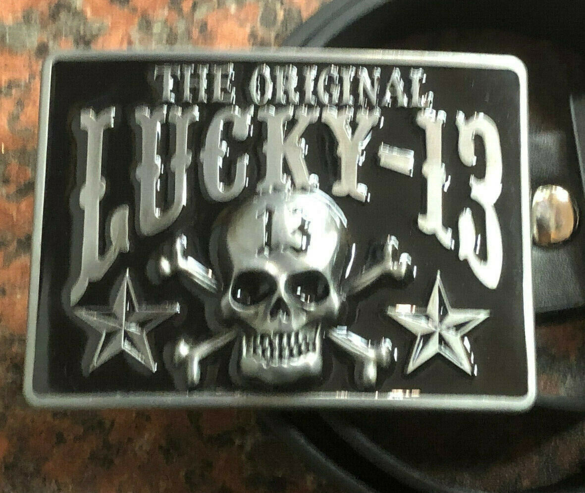 Lucky 13 Original Logo Buckle with belt