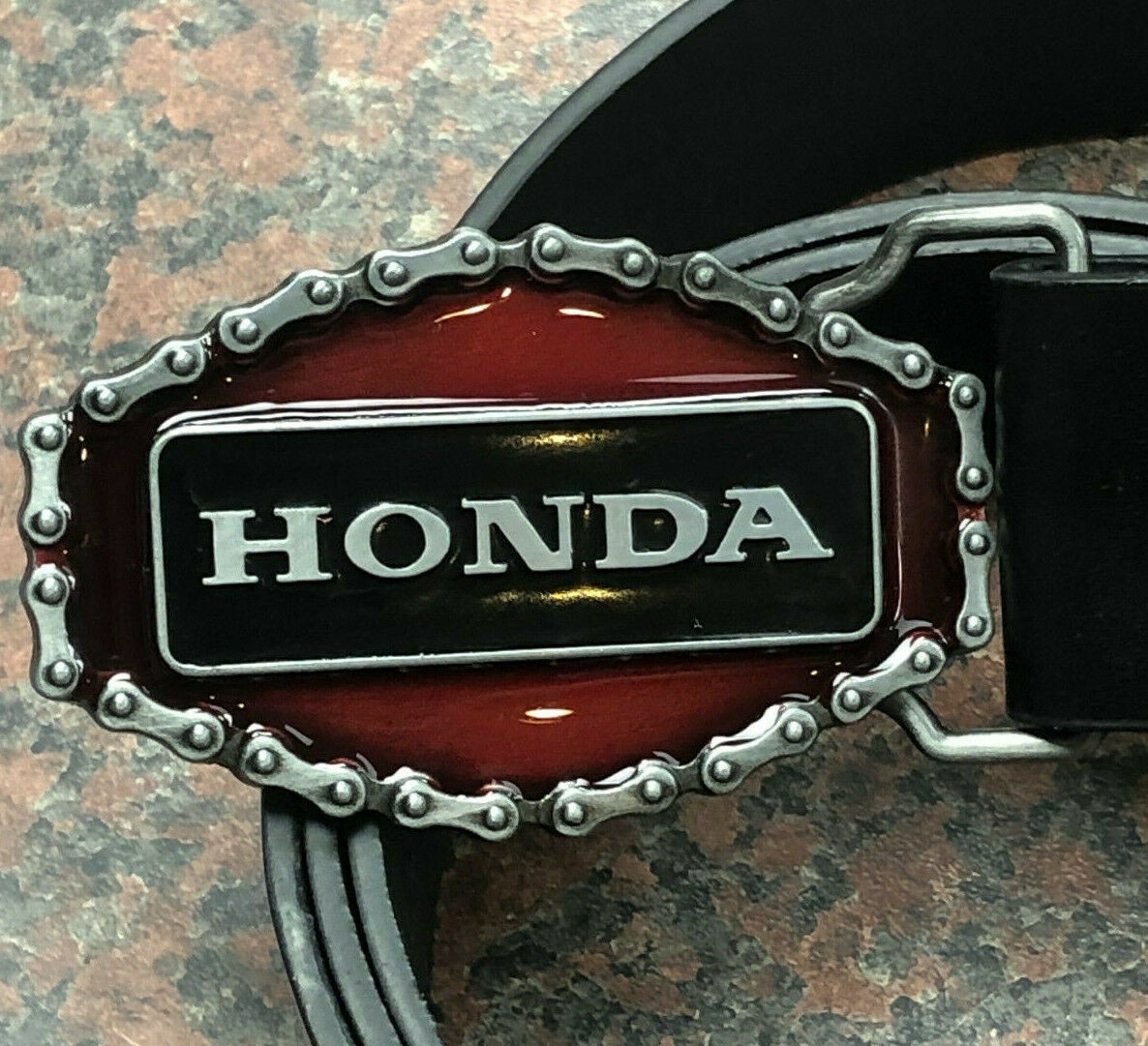 HONDA Motorcycle Chain Logo Buckle with belt