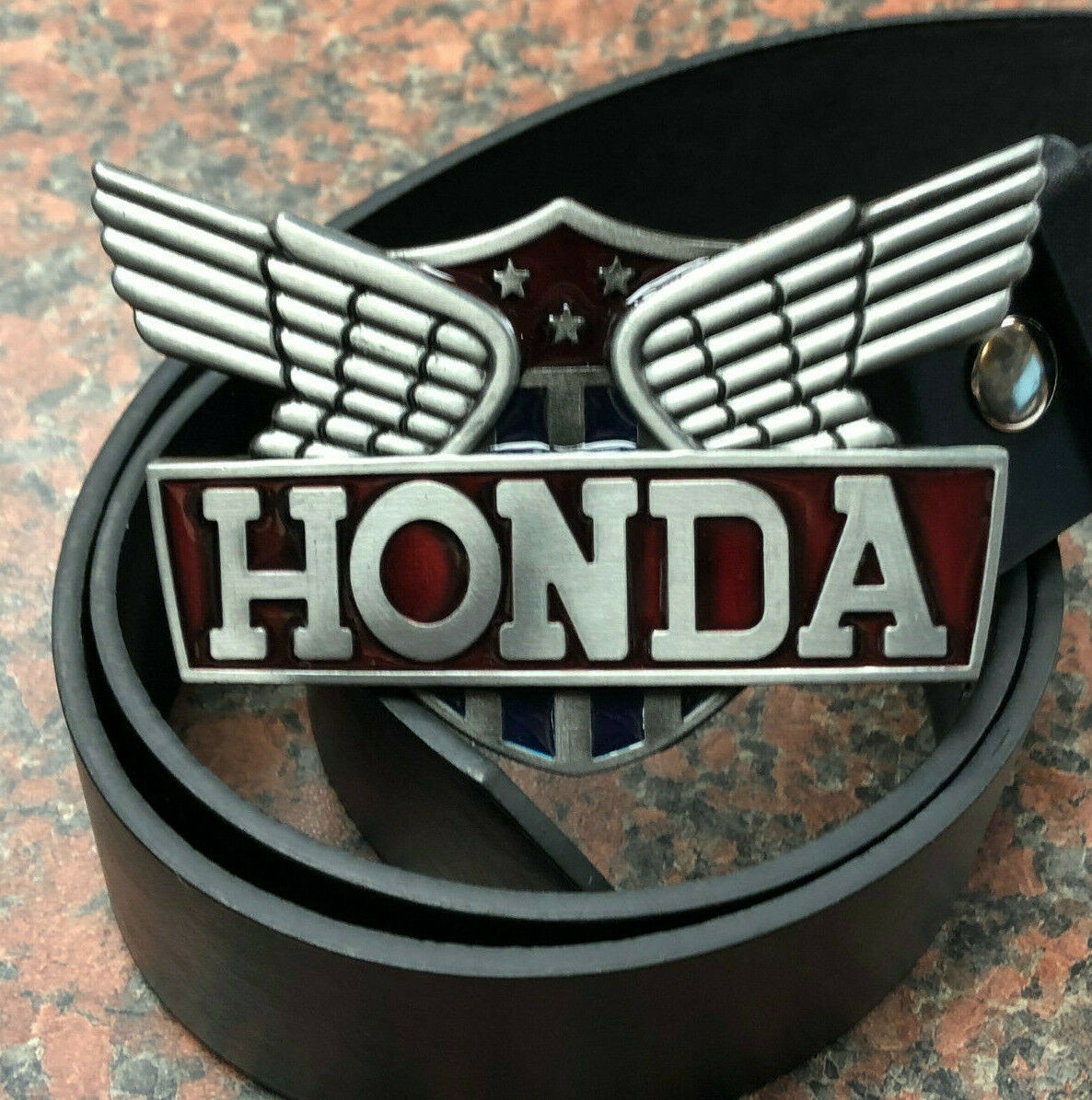 HONDA Motorcycles Wings Logo Buckle with belt