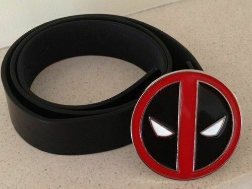 Deadpool Logo Buckle with belt
