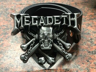 Megadeth Logo buckle with belt