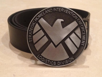 Marvel’s SHIELD Logo buckle with belt