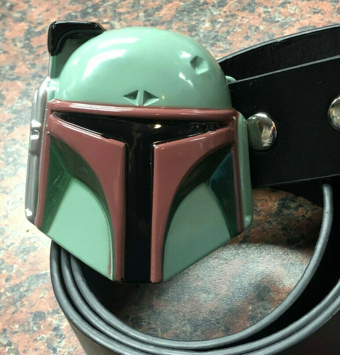Star Wars - Boba Fett Mandalorian Helmet Buckle with belt