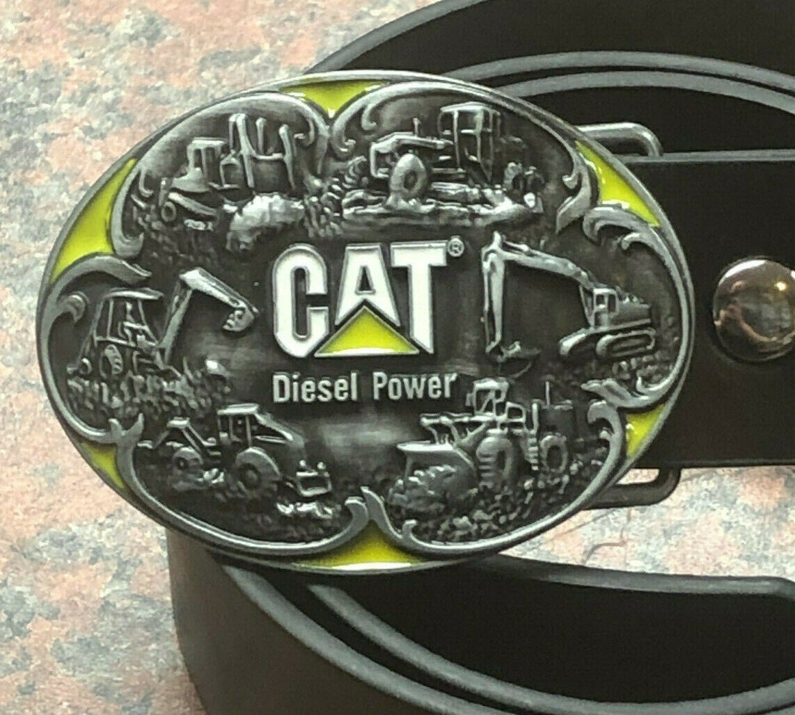 CAT Diesel Power Logo Buckle with belt