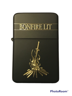 Dark Souls - BONFIRE LIT Lighter, matte black finish