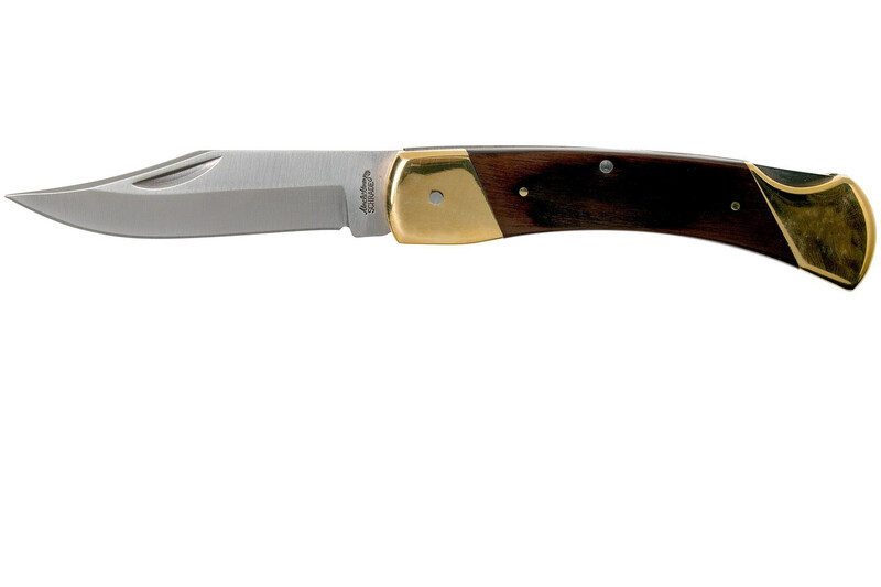 Uncle Henry - Bear Paw Lockback Pocket Knife with leather pouch