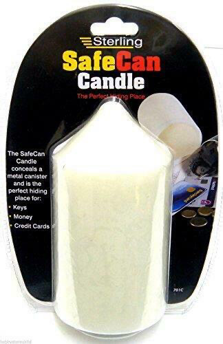 Sterling - False Candle Safe Can with Hidden Storage Compartment 