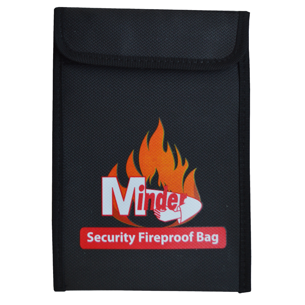 Minder Fireproof Security Bag 163mmx230mm (Small)