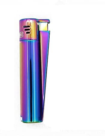 Icy Rainbow Metal Clipper - Jet Lighter In Gift Tin