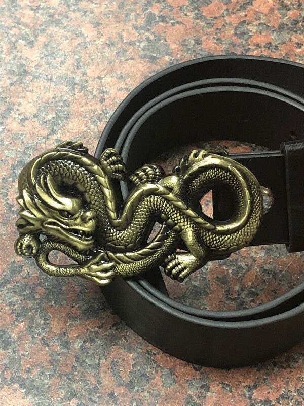 Chinese Dragon Buckle with belt