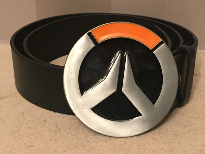 Overwatch logo buckle with belt