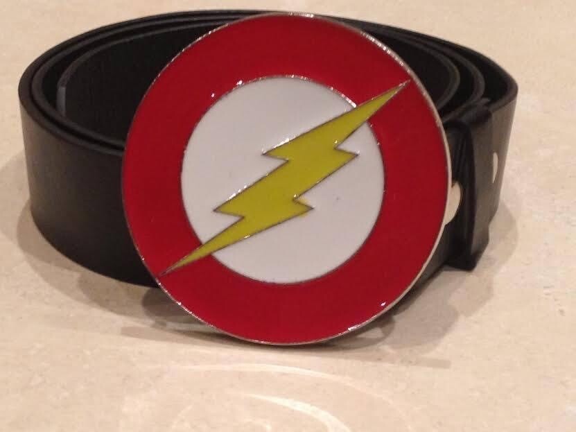 The Flash Logo Buckle with belt justice league DC